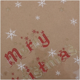BOBINA PPL 100CMX50MT MERRY CHRISTMAS ROSSO