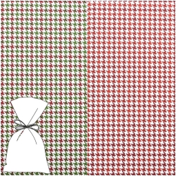BUSTE CELLO 16X25CM 50PZ PIED DE POULE DOUBLE