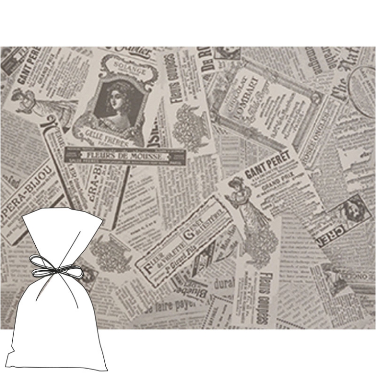 BUSTE CELLO 25X40CM 50PZ GIORNALE BIANCO NERO