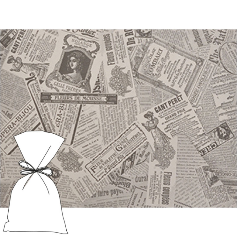 BUSTE CELLO 35X50CM 25PZ GIORNALE BIANCO NERO