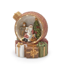 DIORAMA SFERA H16,5CM LED MOVIMENTO E SUONI XMAS