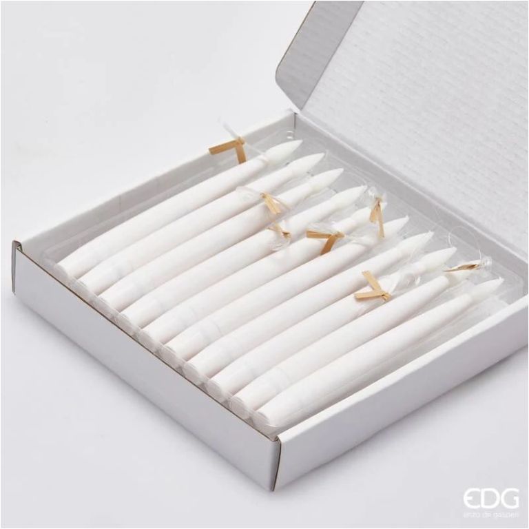CANDELA LED DA APPENDERE 10PZ H15,5CM BIANCA 2