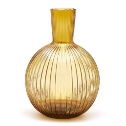 VASO AMPOLLA D34H48CM    VETRO AMBRA