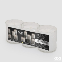 CANDELA CILINDRO SET 3PZ H6,5CM