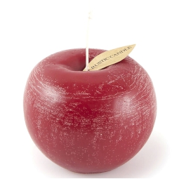 CANDELA MELA 750GR H25CM FOGLIA ORO