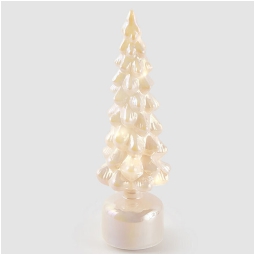 DECORO ALBERO H35CM LED  MOVIMENTO E SUONI PERLA
