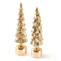 DECORO ALBERO H41CM LED MOV/SUONO ORO SOGGETTI ASSORTITI