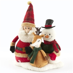 DECORO PELUCHE XMAS H36CMLED MOVIMENTI E SUONI