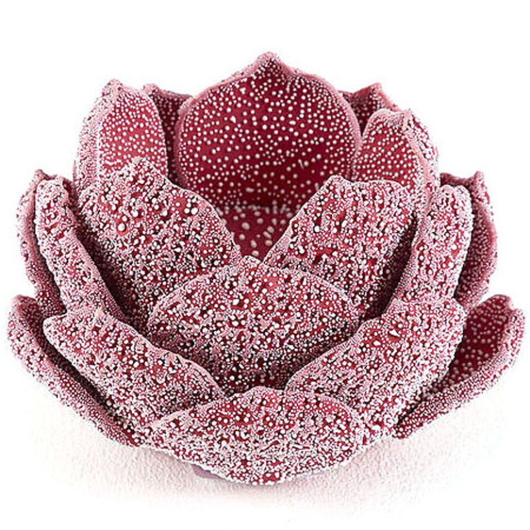 PORTACANDELA PIGNA SUGAR D12H8CM BORDEAUX