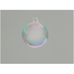 SFERA VETRO D100MM 4PZ IRIDESCENTE