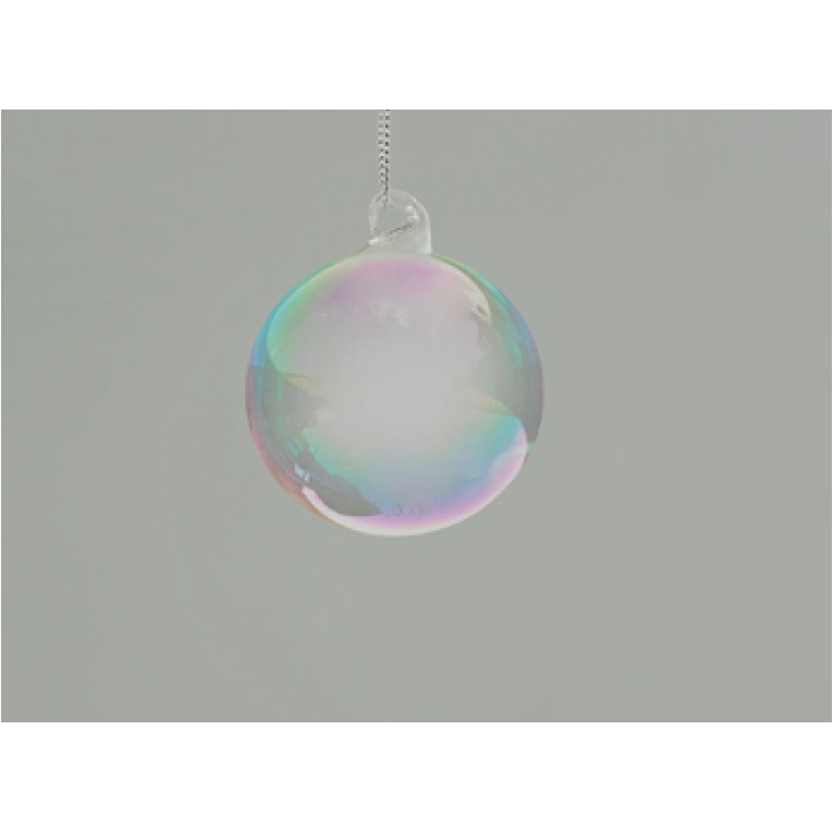 SFERA VETRO D100MM 4PZ IRIDESCENTE