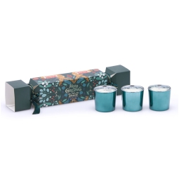 CANDELA SET 3PZ H5CM SCATOLA A CARAMELLA FOREST