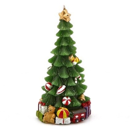 CANDELA ALBERO 75GR      H12,5CM DECORATA
