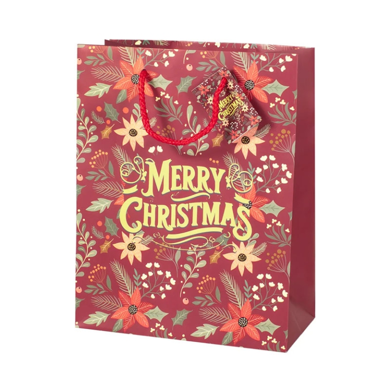 SHOPPER XMAS 18X9X23CM   MERRY XMAS SOGGETTI ASSORTITI 5