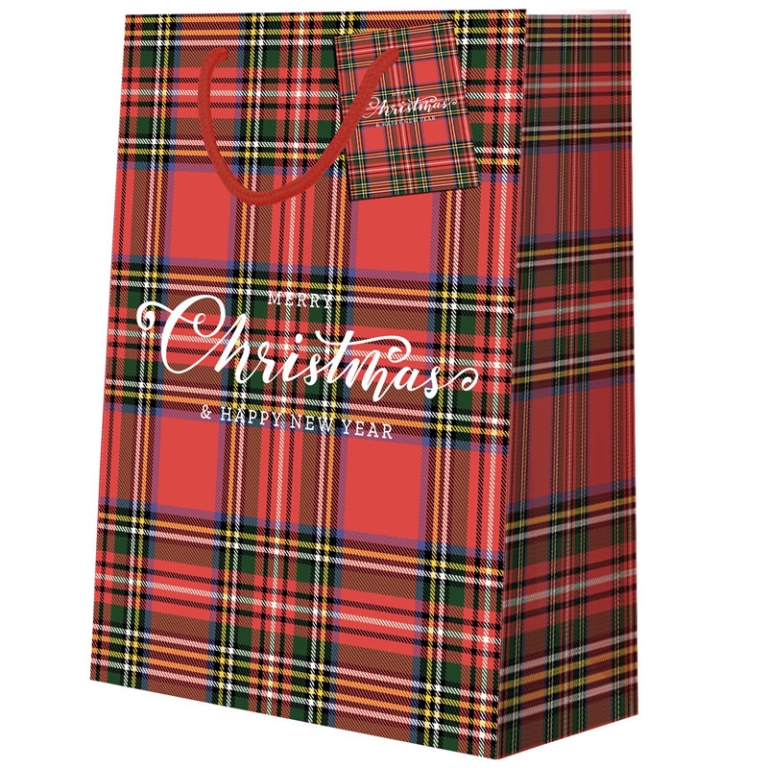 SHOPPER XMAS 26X9X32CM   SCOZZESE