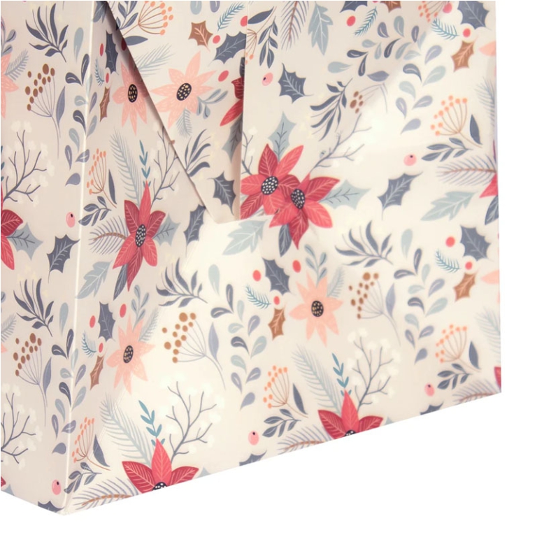 SHOPPER XMAS 24X24H20CM  MERRY XMAS PANETTONE 5