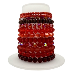 BRACCIALE PIETRE ROSSE   12PZ EXPOBANCO
