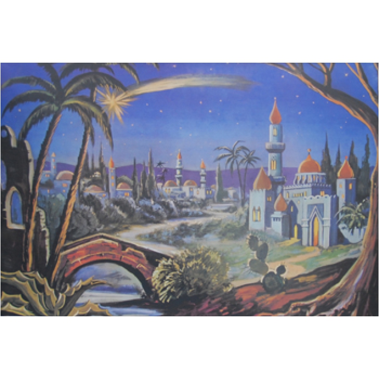 FONDALE PRESEPIO 70X100  ASSORTITO