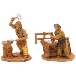 MESTIERI SET 2 PEZZI H6CM    DECORO LEGNO