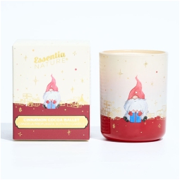 CANDELA PROFUMATA VETRO  100GR CANNELLA E COCCO