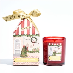 CANDELA PROFUMATA VETRO  150GR CANNELLA/TORTA MELE