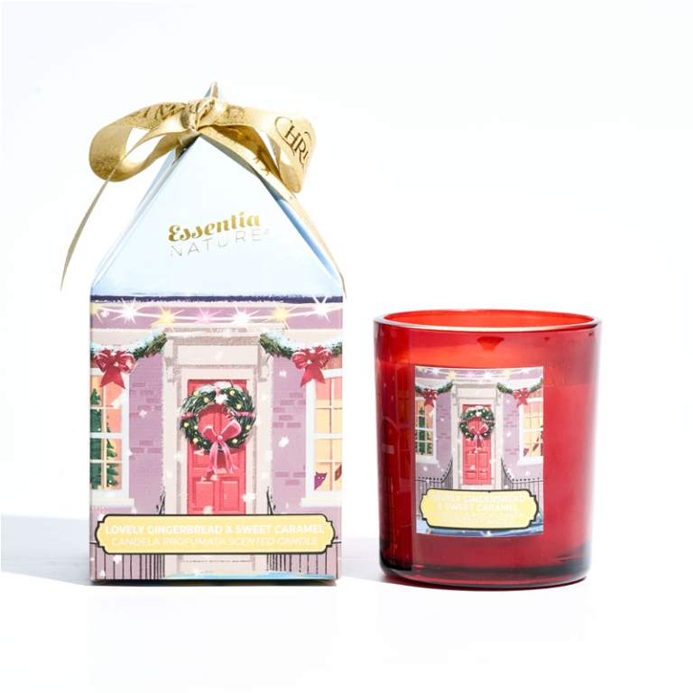 CANDELA PROFUMATA VETRO  150GR CARAMELLO/ZENZERO