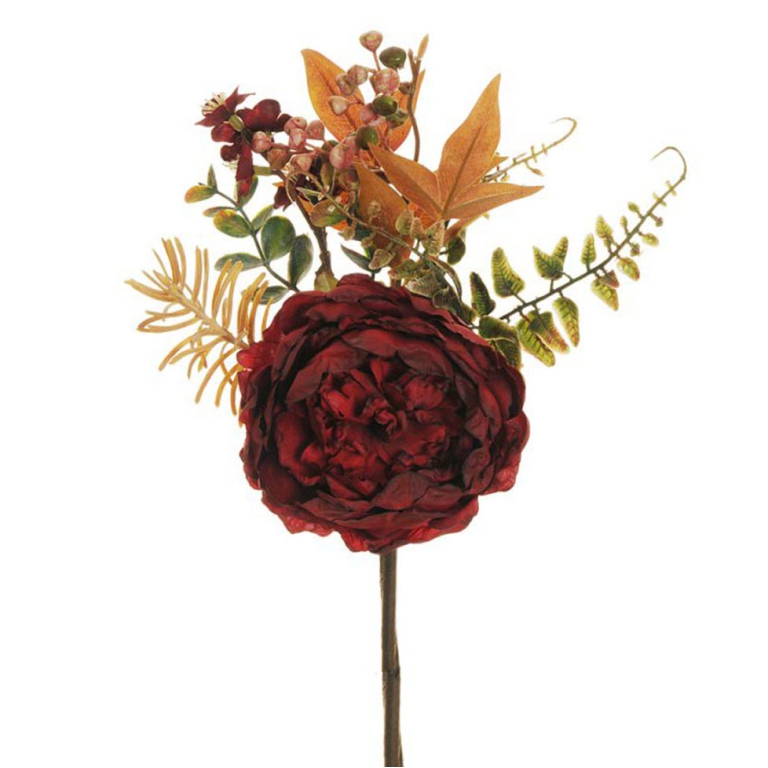 PICK H37CM FIORI MISTI AUTUNNO BORGOGNA 80-402998