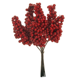 MINI BOUQUET BACCHE H24CM ROSSE