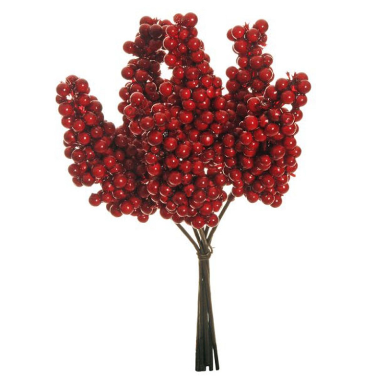MINI BOUQUET BACCHE H24CM ROSSE