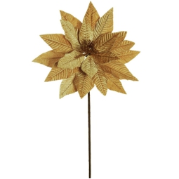 RAMO STELLA DI NATALE    H60CM DORATO