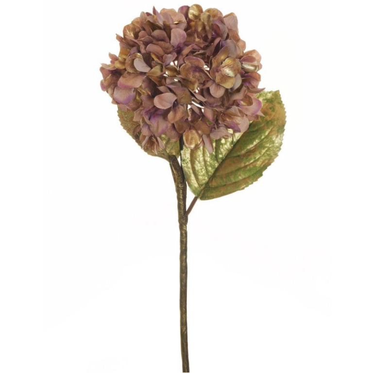 RAMO FIORE ORTENSIA H65CMROSA ANTICO SCURO