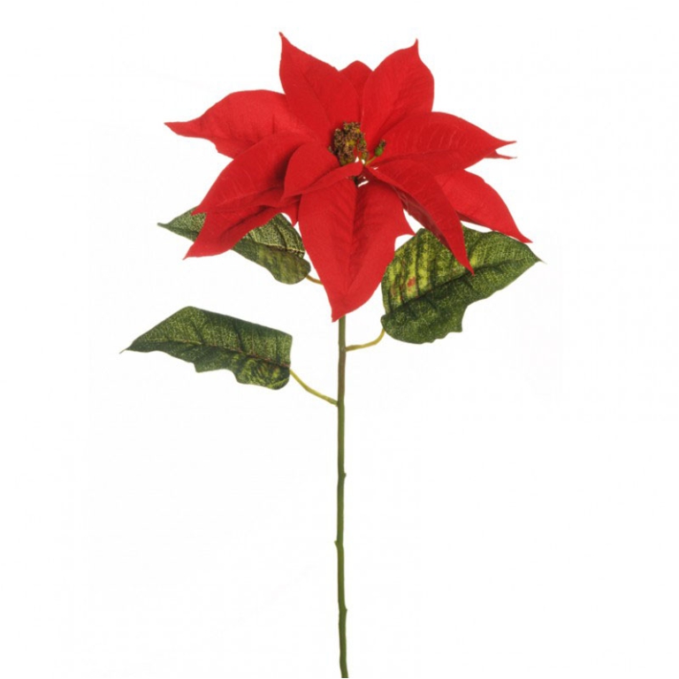 FIORE STELLA NATALE 80CM VELVET DIAM.27CM