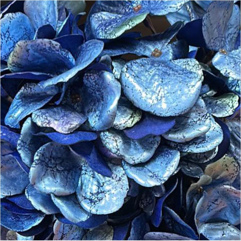 ORTENSIA H73CM BLU METALLICO 80-378002 2