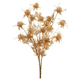 RAMO FIORE CALCATREPPOLA H55CM DORATO