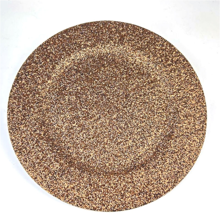 SOTTOPIATTO GLITTER D33CM MARRONE