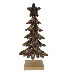 ALBERO H30CM MARRONE BASE LEGNO