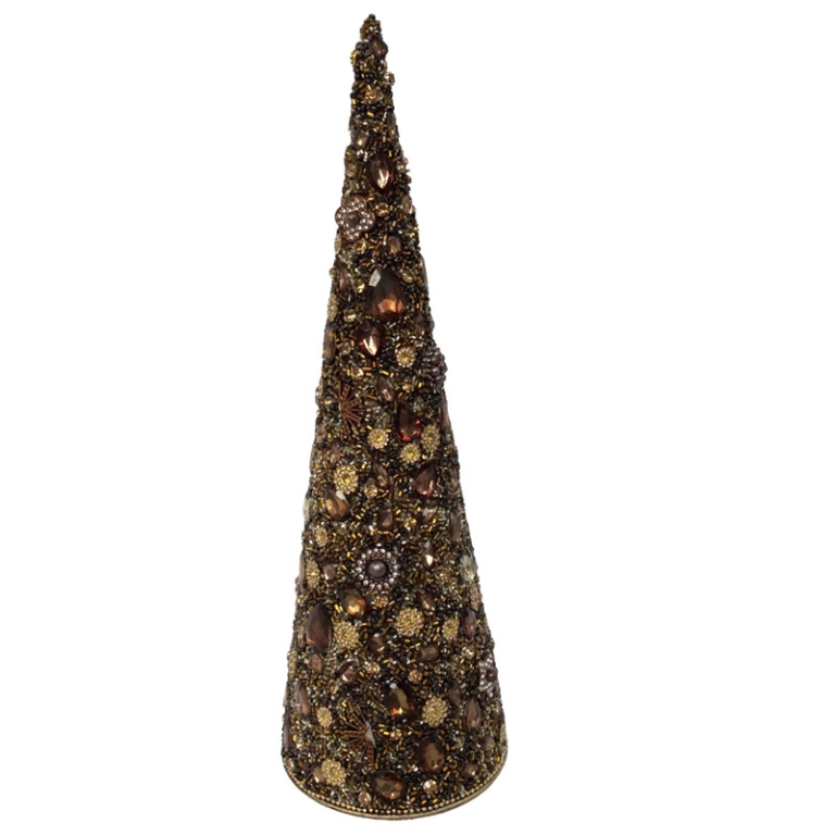 ALBERO CONICO H45CM MARRONE