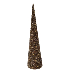 ALBERO CONICO H60CM MARRONE