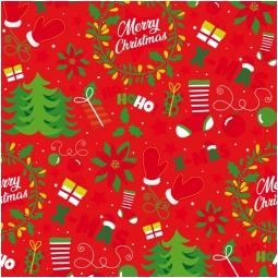 CARTA REGALO 70X100CM 10 FOGLI DIS.121 NATALE