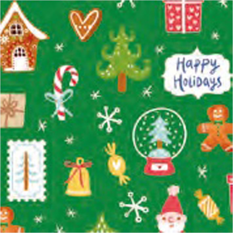 CARTA REGALO 70X100CM 10 FOGLI DIS.123 NATALE