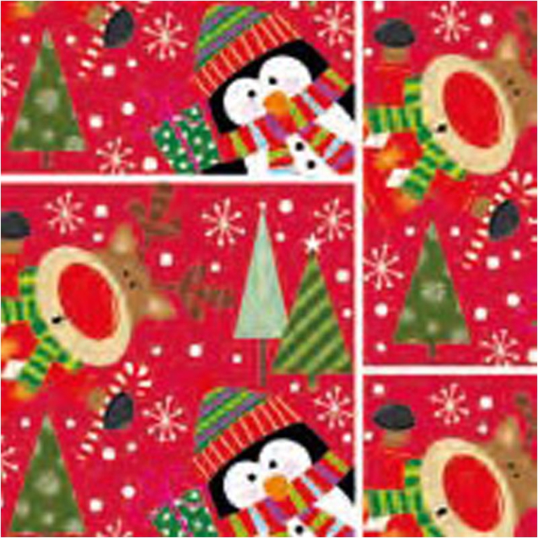 CARTA REGALO 100X140CM 10 FOGLI DIS.120 NATALE