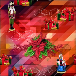 CARTA REGALO 70X100CM 10 FOGLI DIS.108 NATALE