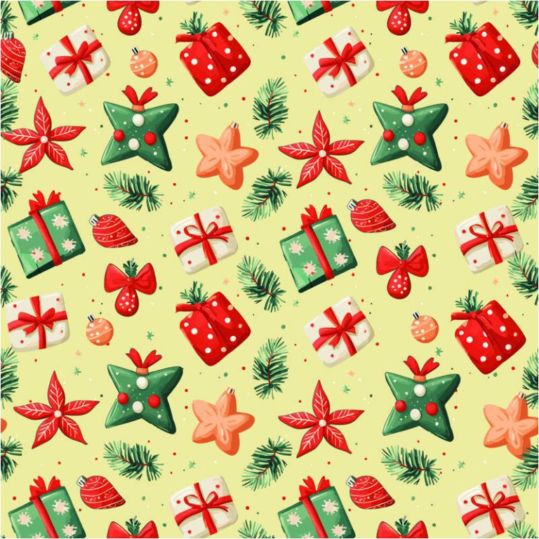 CARTA REGALO 70X100CM 10 FOGLI DIS.116 NATALE