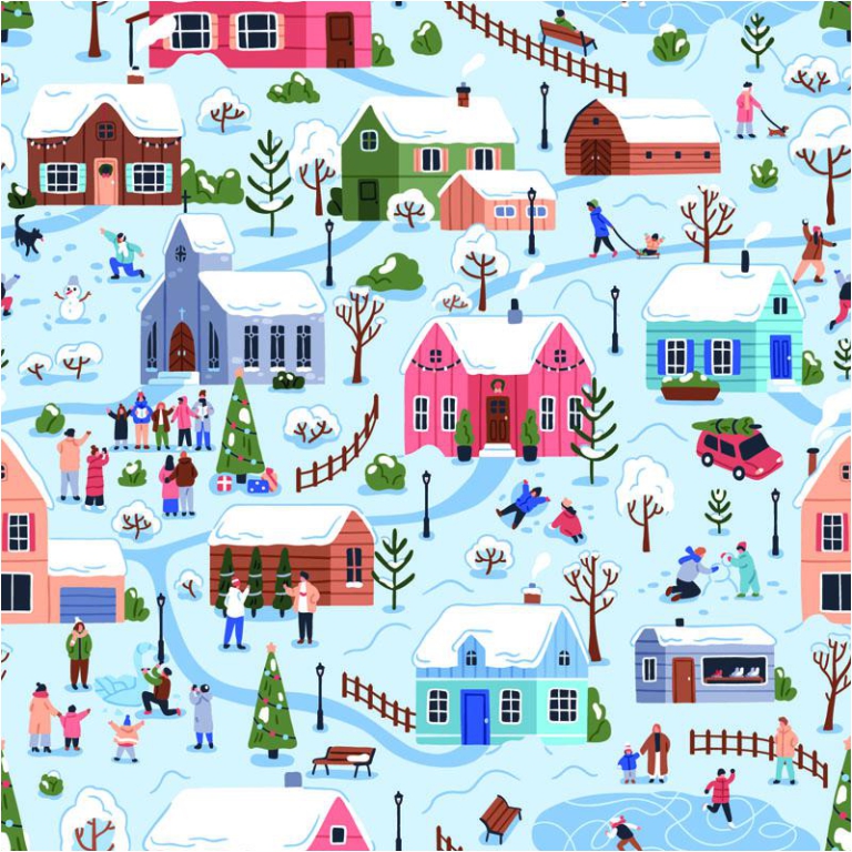 CARTA REGALO 70X100CM 10 FOGLI DIS.119 NATALE
