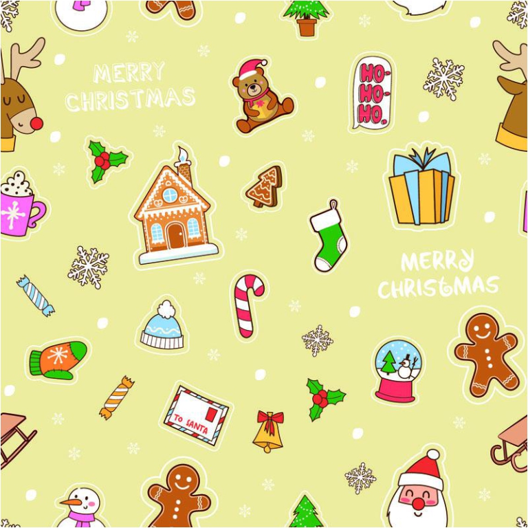 CARTA REGALO 70X100CM 10 FOGLI DIS.123 NATALE