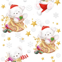 CARTA REGALO 70X100CM 10 FOGLI DIS.126 NATALE