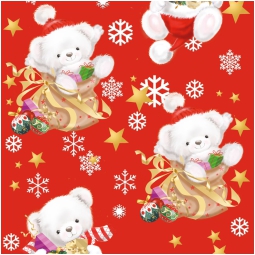CARTA REGALO 70X100CM 10 FOGLI DIS.127 NATALE