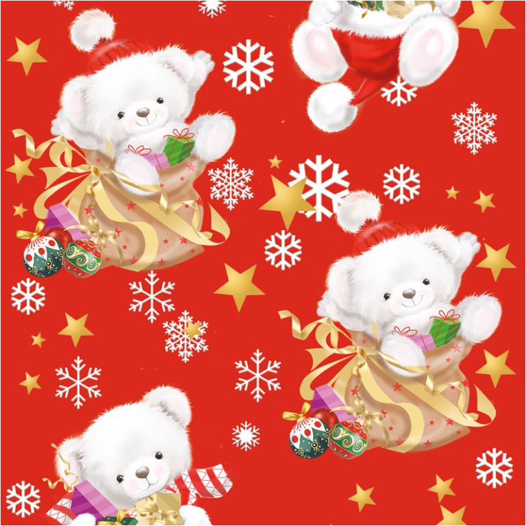CARTA REGALO 70X100CM 10 FOGLI DIS.127 NATALE