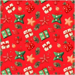 CARTA REGALO 100X140CM 10 FOGLI DIS.115 NATALE