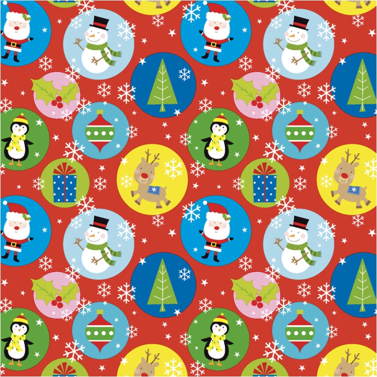 CARTA REGALO 100X140CM 10 FOGLI DIS.120 NATALE